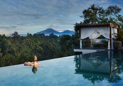 Panoramic view from pool goya